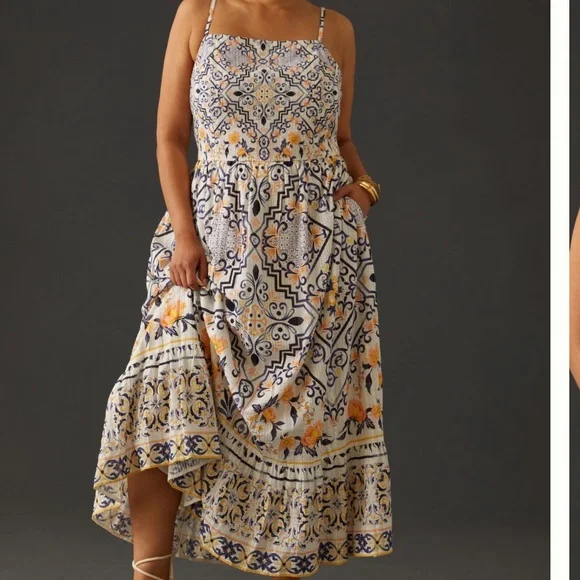 Anthropologie let me be boho midi dress - Picture 4 of 10
